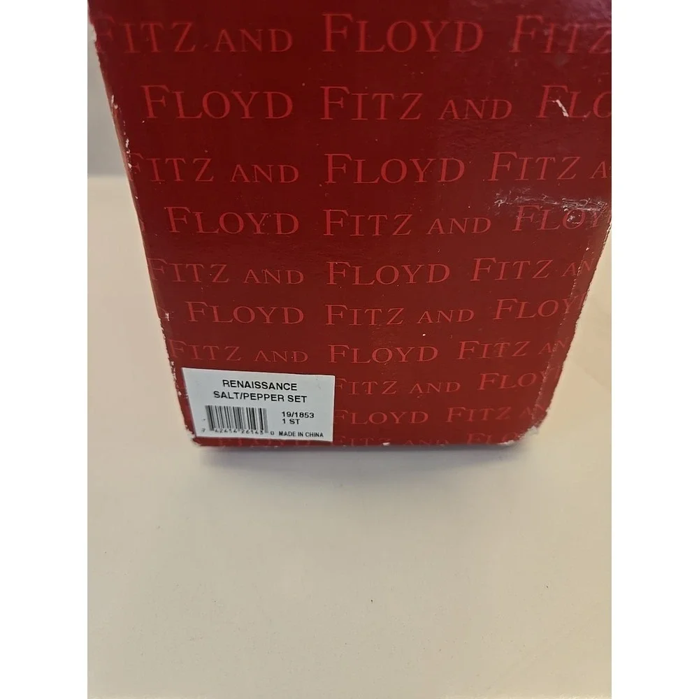 Fitz & Floyd Classics Renaissance Salt &‎ Pepper Set IOB 19/1853